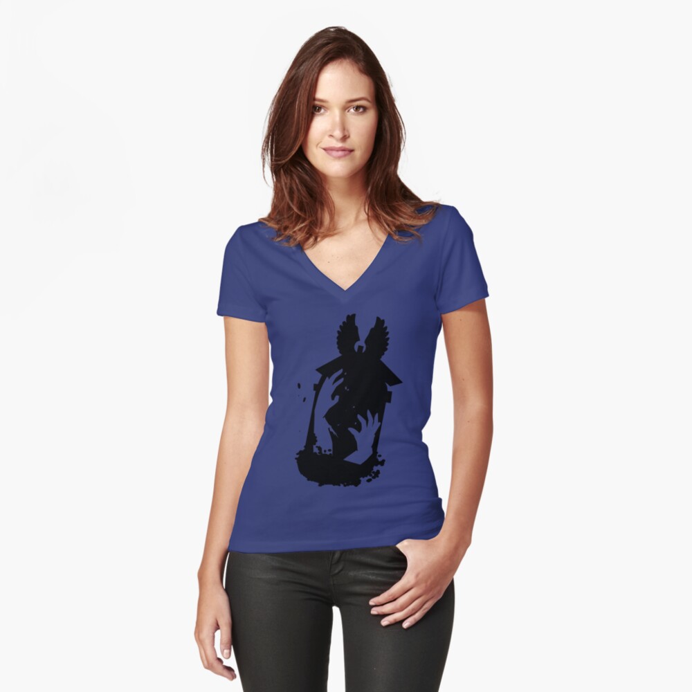 Item preview, Fitted V-Neck T-Shirt designed and sold by CptPhoenix.