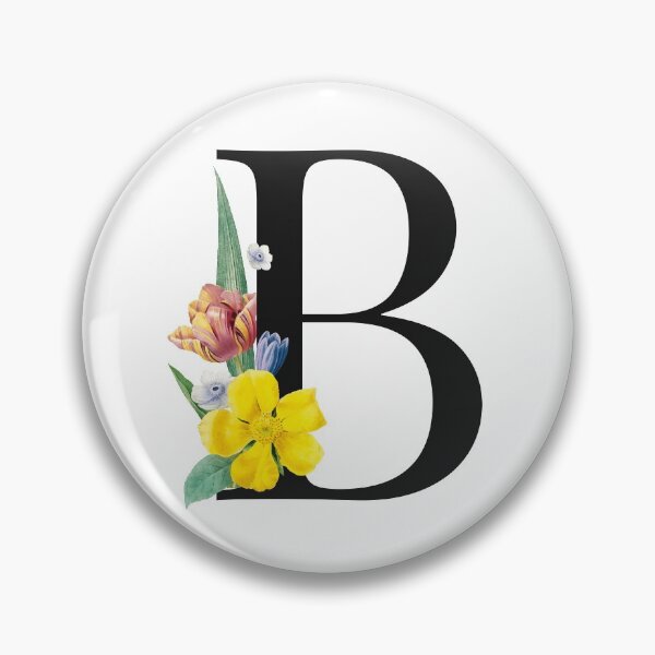 Item preview, Split Floral Letter Monogram | Personalized Flower Letter B designed and sold by BeeMeCreative.