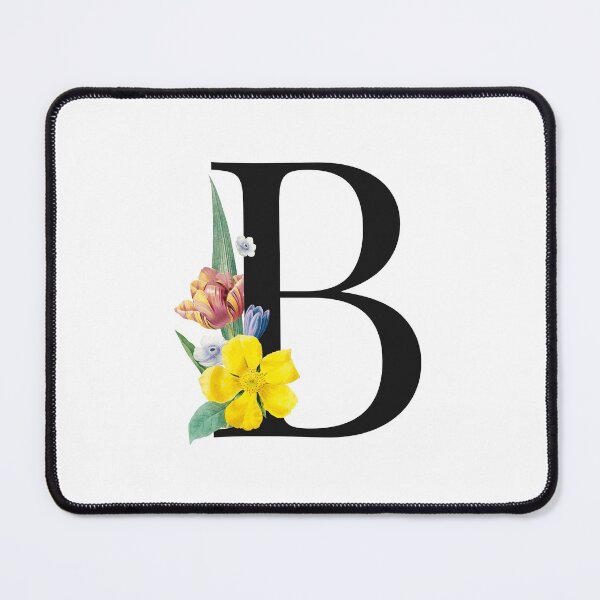 Item preview, Split Floral Letter Monogram | Personalized Flower Letter B designed and sold by BeeMeCreative.