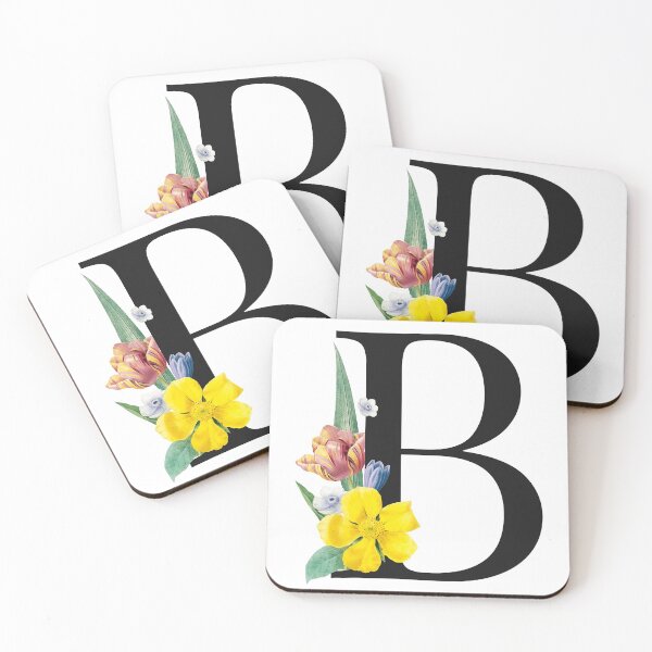 Item preview, Split Floral Letter Monogram | Personalized Flower Letter B designed and sold by BeeMeCreative.