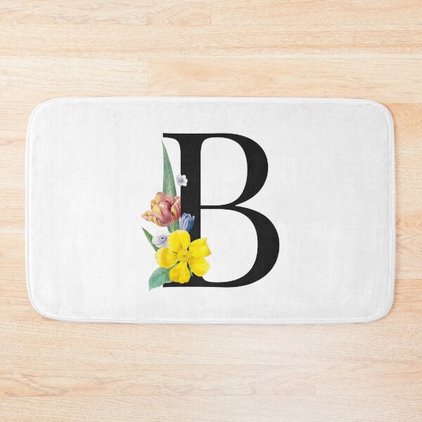 Item preview, Split Floral Letter Monogram | Personalized Flower Letter B designed and sold by BeeMeCreative.