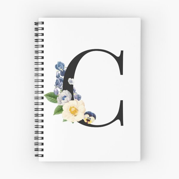 Item preview, Split Floral Letter Monogram | Personalized Flower Letter C designed and sold by BeeMeCreative.