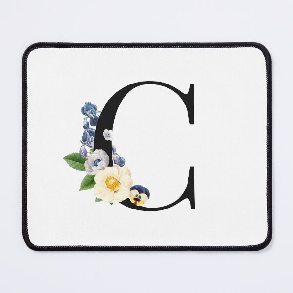 Item preview, Split Floral Letter Monogram | Personalized Flower Letter C designed and sold by BeeMeCreative.
