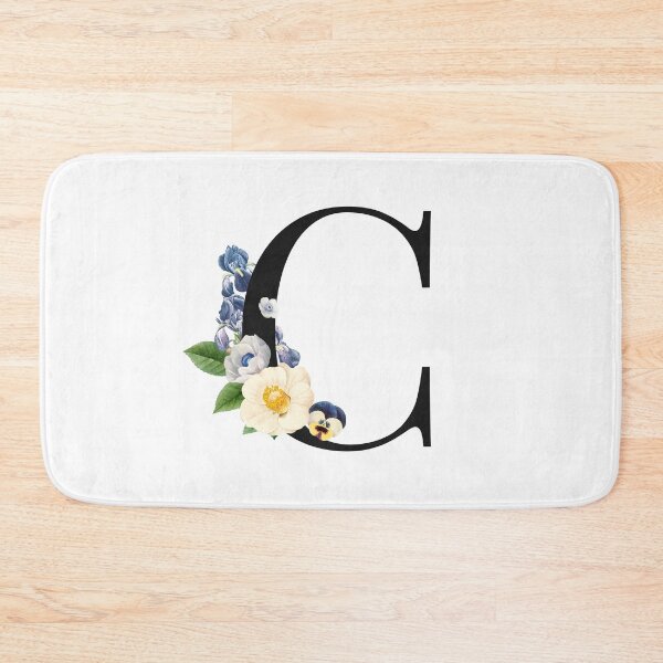 Item preview, Split Floral Letter Monogram | Personalized Flower Letter C designed and sold by BeeMeCreative.