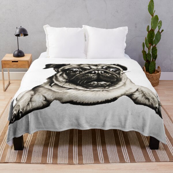 Item preview, Dog Pug designed and sold by LaGloriaDelArte.