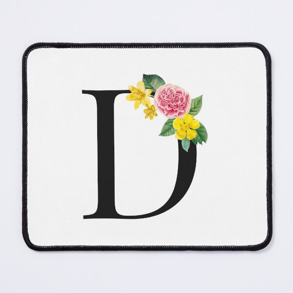 Item preview, Copy of Split Floral Letter Monogram | Personalized Flower Letter D designed and sold by BeeMeCreative.