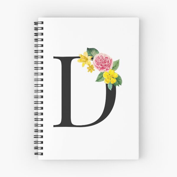 Item preview, Copy of Split Floral Letter Monogram | Personalized Flower Letter D designed and sold by BeeMeCreative.