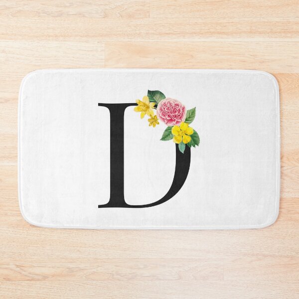 Item preview, Copy of Split Floral Letter Monogram | Personalized Flower Letter D designed and sold by BeeMeCreative.