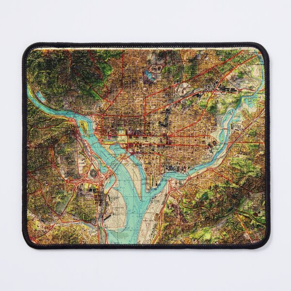 Item preview, 3D Vintage Soviet Map of Washington, DC designed and sold by silentcarto.