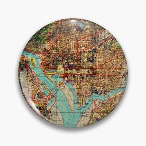 Item preview, 3D Vintage Soviet Map of Washington, DC designed and sold by silentcarto.
