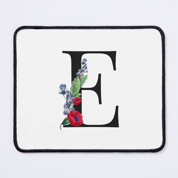 Item preview, Split Floral Letter Monogram | Personalized Flower Letter E designed and sold by BeeMeCreative.