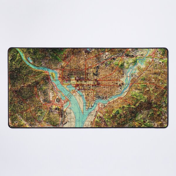 Item preview, 3D Vintage Soviet Map of Washington, DC designed and sold by silentcarto.