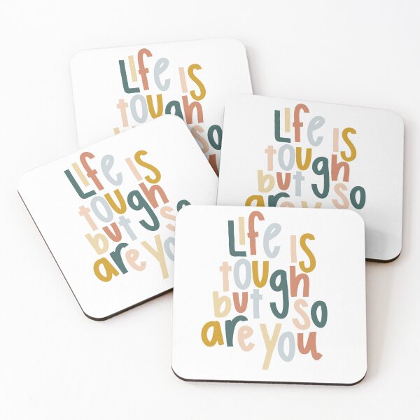 Item preview, life is tough but so are you colorful cute motivational quote designed and sold by ⋒ andie  noel.