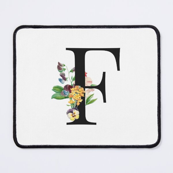 Item preview, Split Floral Letter Monogram | Personalized Flower Letter F designed and sold by BeeMeCreative.