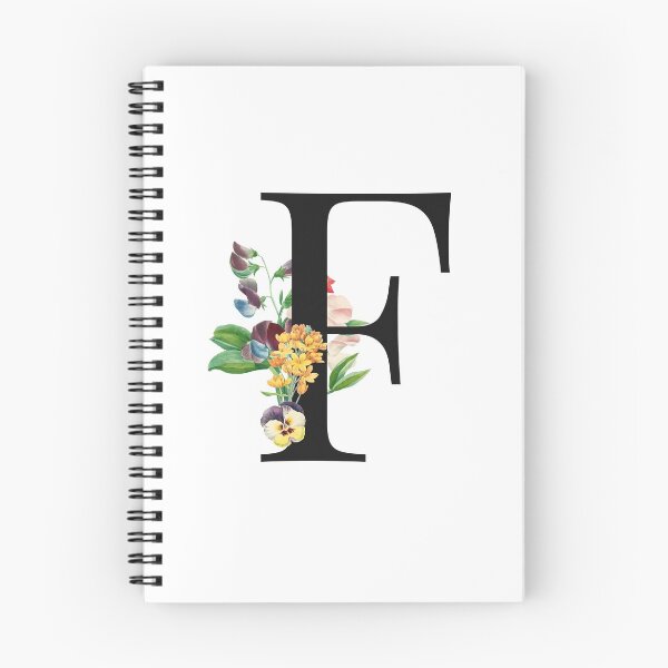 Item preview, Split Floral Letter Monogram | Personalized Flower Letter F designed and sold by BeeMeCreative.
