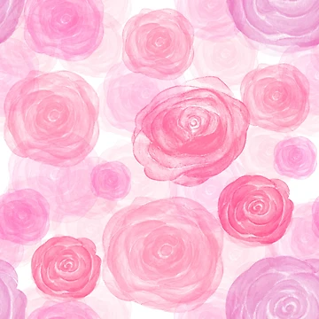 Artwork thumbnail, Pink Roses Pattern by InnaPo ⭐⭐⭐⭐⭐