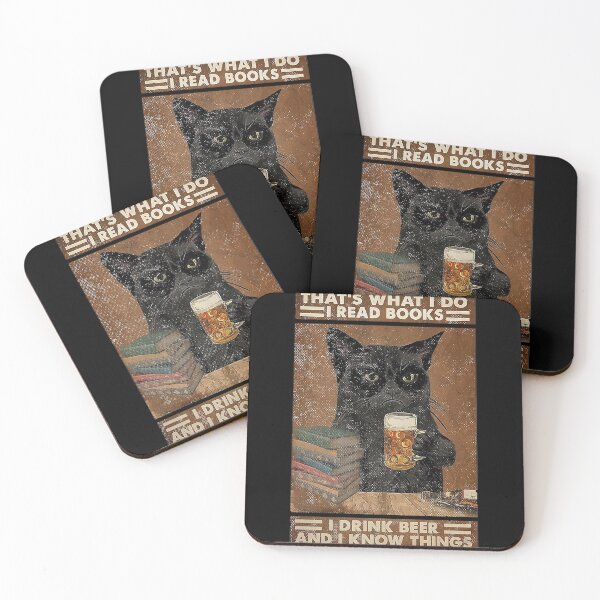 Item preview, Black cat That's what i do i read books i drink beer and i know things designed and sold by SimonsonNuala.