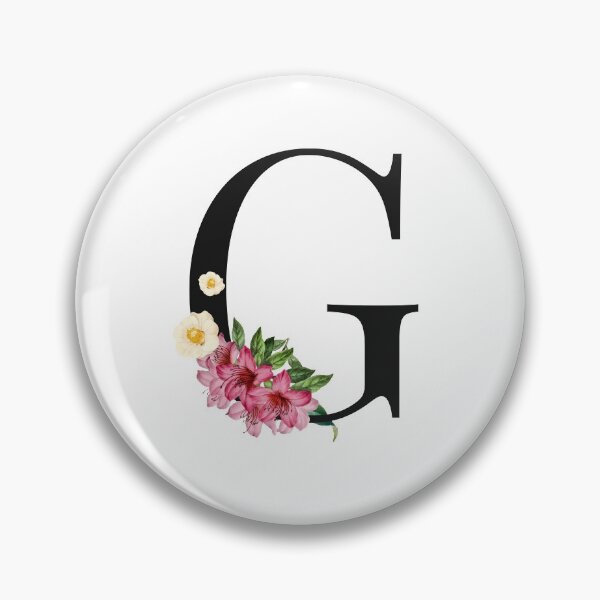 Item preview, Split Floral Letter Monogram | Personalized Flower Letter G designed and sold by BeeMeCreative.