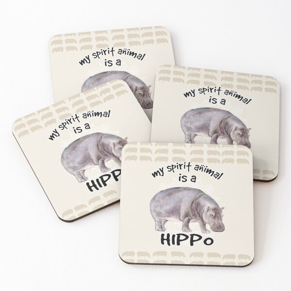 Item preview, Hippo Spirit Animal designed and sold by LarinaBeauty.
