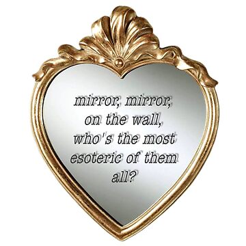 mirror mirror Sticker for Sale by lux-lisbon