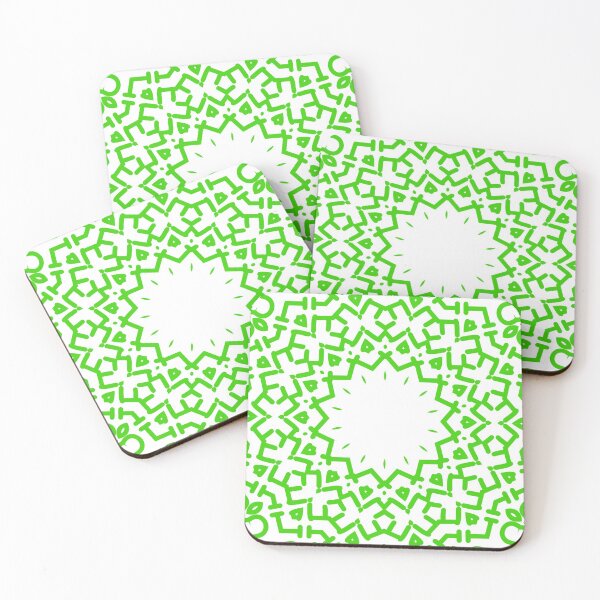 Item preview, Gypsy Portal Mandala in Green on White designed and sold by AlteredAtelier.