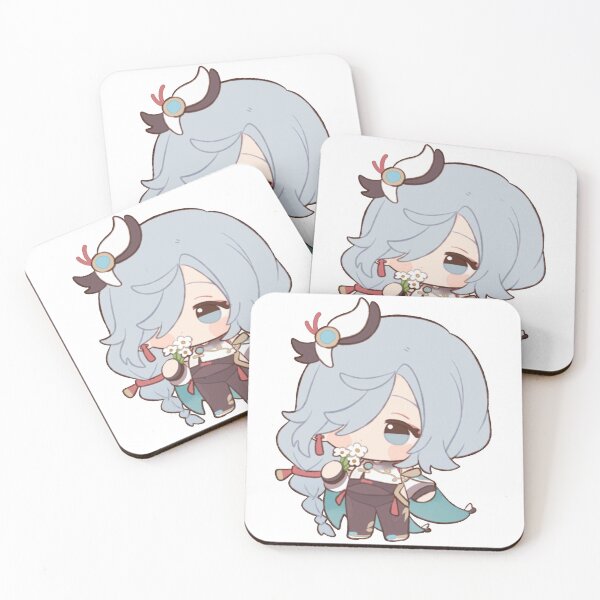 Item preview, Genshin Impact Shenhe Holding Qingxin Flowers designed and sold by YoimiyaChan.