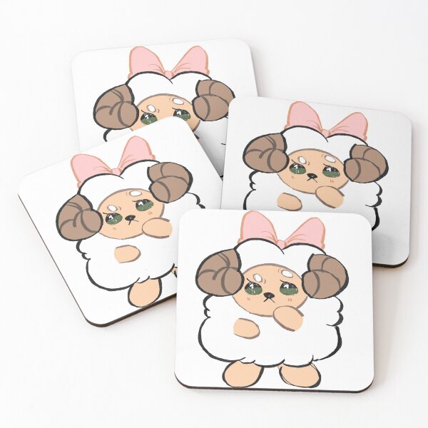 Item preview, Soft Pastel Kawaii Hachichimitsu the Expressive Sheep Curious Design designed and sold by Hachichimitsu.