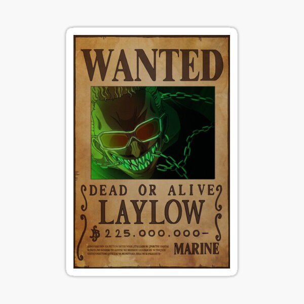 Laylow wanted Sticker
