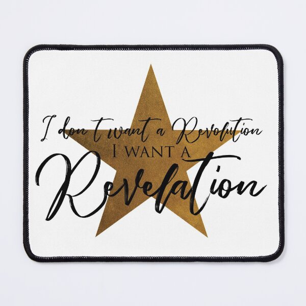 Item preview, Hamilton - I don't want a Revolution I want a Revelation (black text) designed and sold by Leishkin.