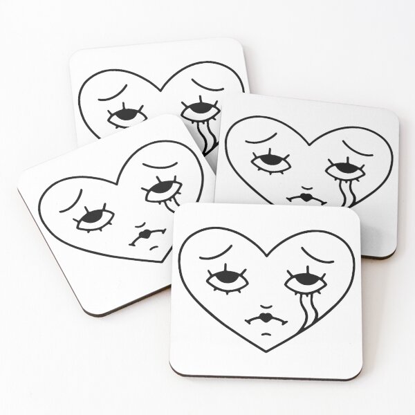 Item preview, Sad Heart Face designed and sold by HannahJMakesArt.