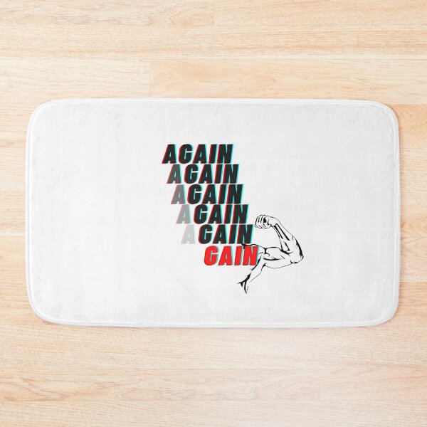 Item preview, Again - Gain || Gym Motivation designed and sold by Ninjawhere.