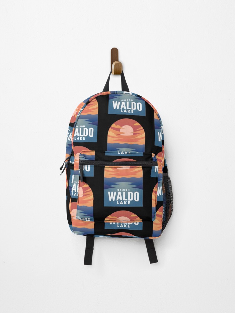 Thumbnail 1 von 3, Rucksack, Waldo Lake OR Retro Sunset designt und verkauft von HalpinDesign.