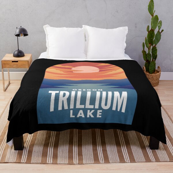 Artikelvorschau, Trillium Lake OR Retro Sunset entworfen und verkauft von HalpinDesign.