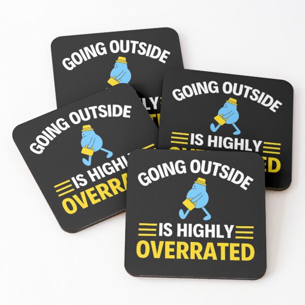 Item preview, Going Outside Is Highly Overrated Introverted - Funny Quotes  designed and sold by chetan786.