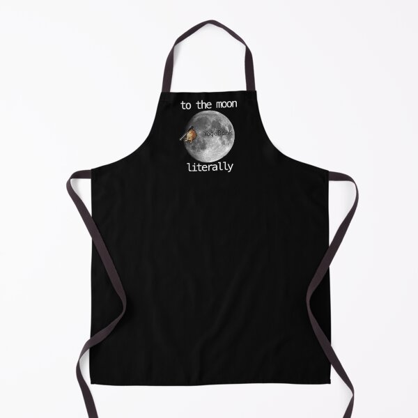 Item preview, “Dogebonk To The Moon Literally” Funny Crypto Nerd Quote White Text designed and sold by gobbieshoppe.