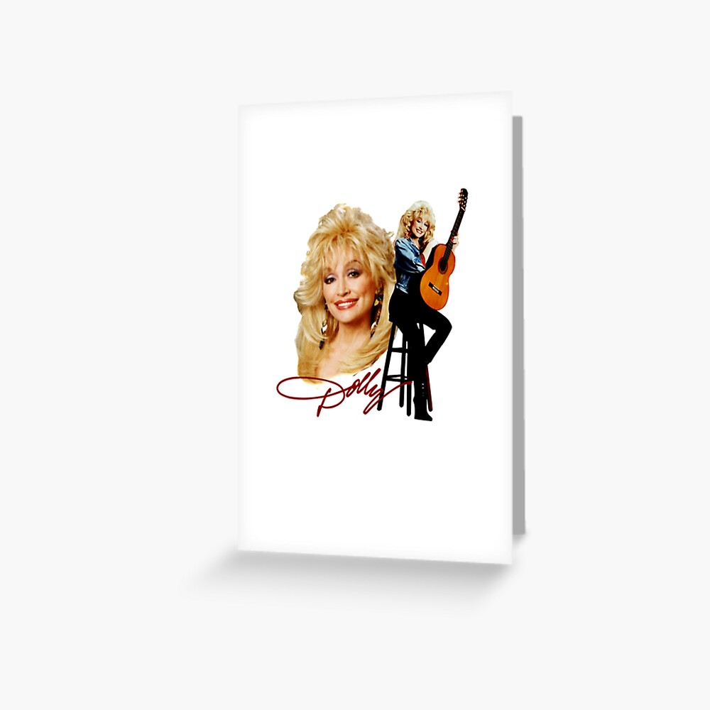 "Dolly Parton by The Show Portrait" Greeting Card by CaronHub Redbubble