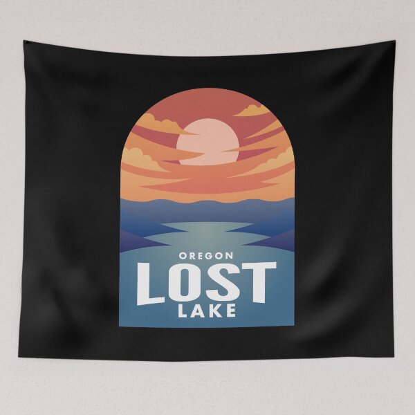 Artikelvorschau, Lost Lake OR Retro Sunset entworfen und verkauft von HalpinDesign.