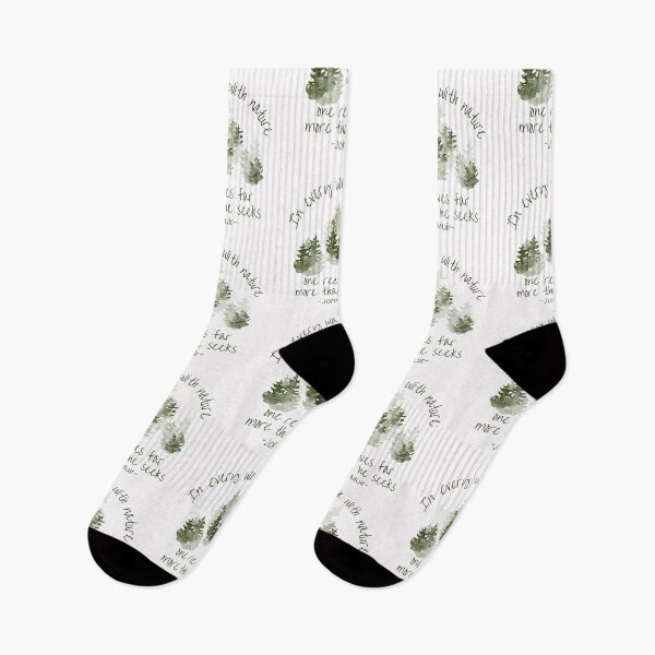 Item preview, In every walk with nature, one receives far more than he seeks, Inspirational John Muir quote about life designed and sold by Auntieck.