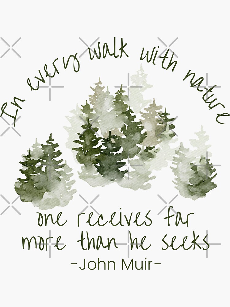 Take a Walk in Nature Sticker