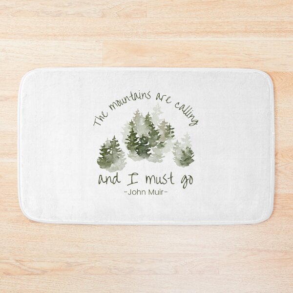 Item preview, The mountains are calling and I must go, Inspirational John Muir quote about life designed and sold by Auntieck.