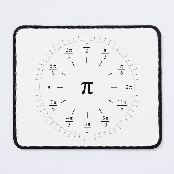 Item preview, Pi Radians Clock face - Unit Circle v001 designed and sold by Rupert Russell.