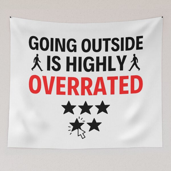 Item preview, Going Outside Is Highly Overrated Introverted - Funny Quotes  designed and sold by chetan786.