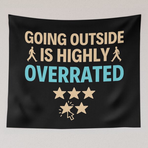 Item preview, Going Outside Is Highly Overrated Introverted - Funny Quotes  designed and sold by chetan786.