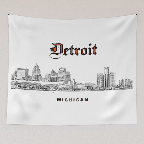 Artikelvorschau,   Detroit, Michigan - Schöne Skyline von Detroit entworfen und verkauft von leemcnut.