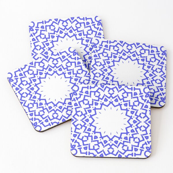 Item preview, Gypsy Portal Mandala in Royal Blue on White designed and sold by AlteredAtelier.
