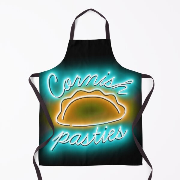 Item preview, Cornish Pasties Neon Lights Blue Gold British Food designed and sold by cashewdays.
