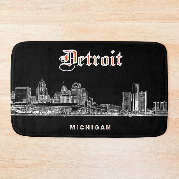 Item preview, Detroit, Michigan - Beautiful Detroit Skyline (W) designed and sold by leemcnut.