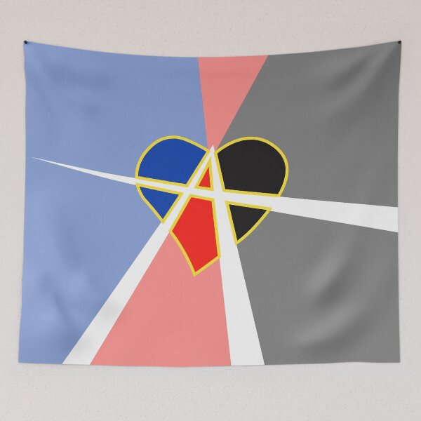 Item preview, Polyamorous Relationship Anarchy Heart Symbol Logo designed and sold by MyThingNow.