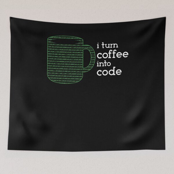 Artikelvorschau, Ich verwandle Kaffee in Code Lustige Programmiererprogrammierung entworfen und verkauft von Dressed For Duty.