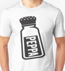 Salt \ Peppa 2/2, Black Ink | Women's Best Friends Shirts, Bff Stuff, Besties, Halloween Costume, Salt And Pepper Shakers Unisex T-Shirt